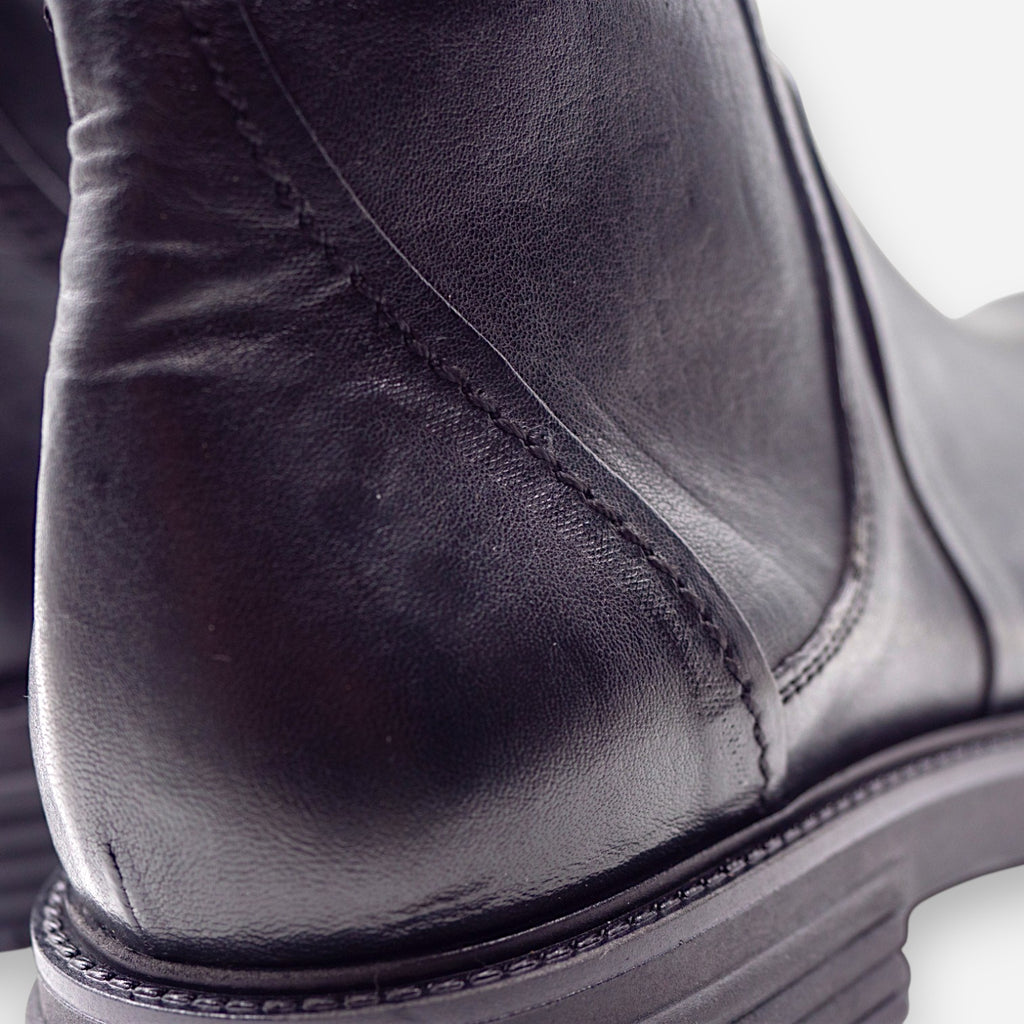JP/DAVID Men's Ankle Boots in Black Leather BERLIN