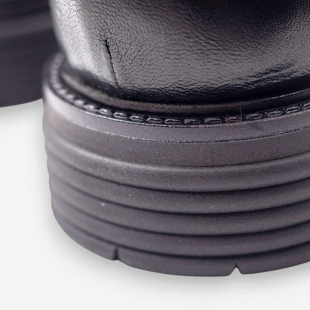 JP/DAVID Men's Ankle Boots in Black Leather BERLIN