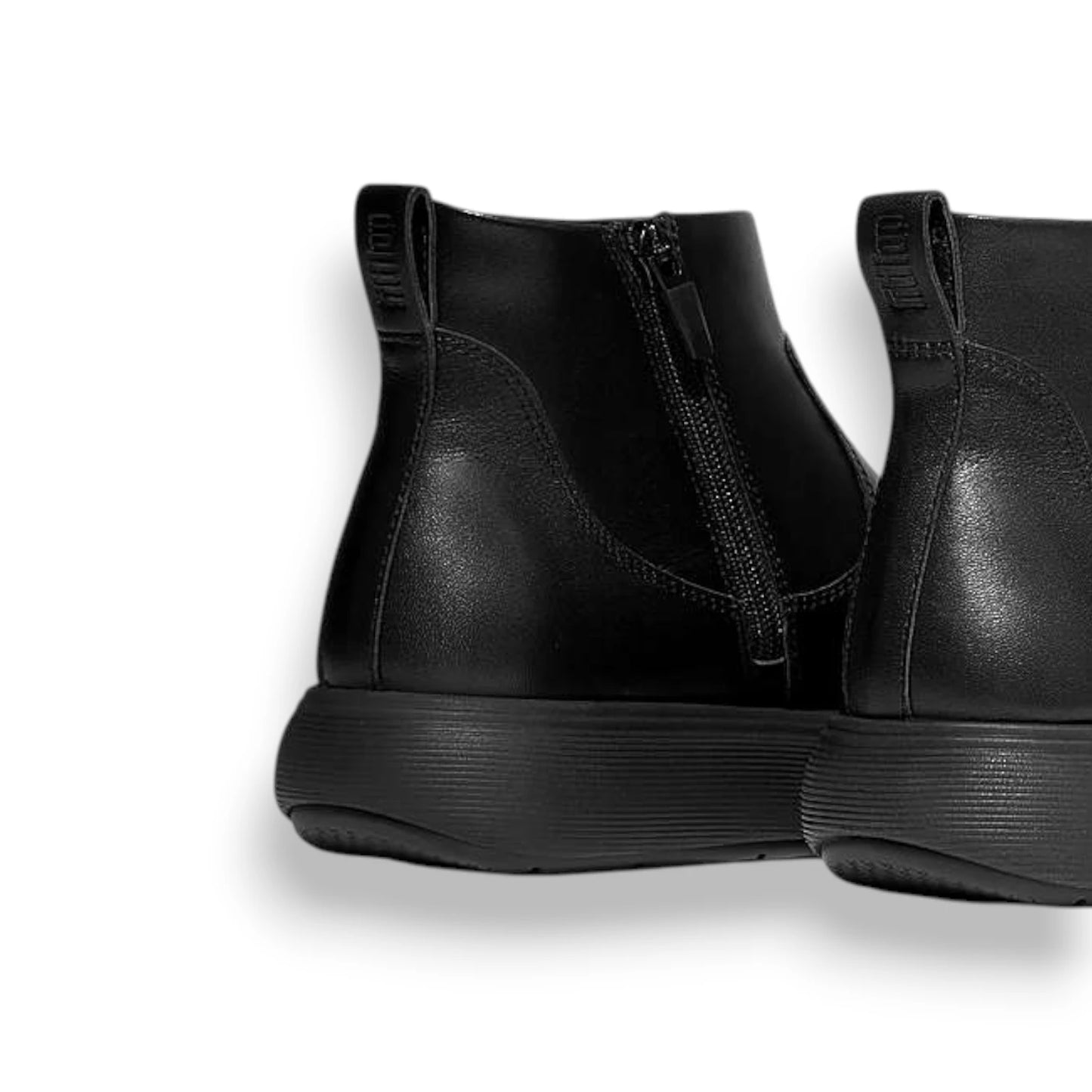 Stivaletti Donna FitFlop Iq-Comff Zip Ankle Boots Leather Black E2Z-090