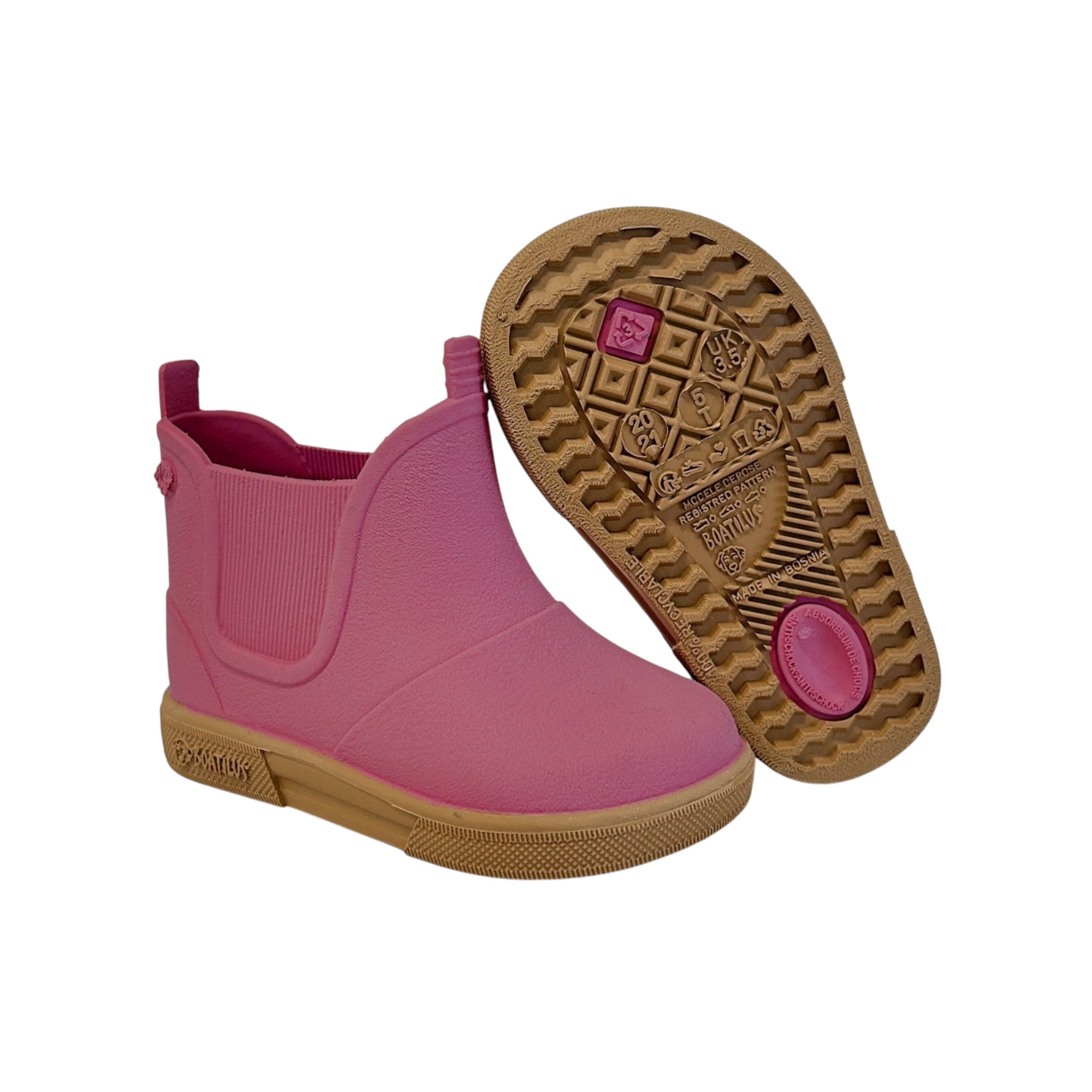  - ["BOATILUS smelly welly","FW25","Kids","Scarpe","Stivaletti","Stivali di gomma"] - Stivaletti bambino Kids Boatilus Baby Bealty Brushed Gomma Bordo Beige BEABRSH - Lupis SRL