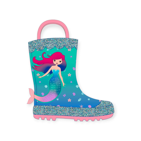 '- ["FW25","Kids","Mr. Tiggle","Scarpe","Stivali di gomma"] - Stivaletti bambino Kids Mr. Tiggle Rain Boot Sirena Gomma Blue R-BOOT-001-035 - Lupis SRL