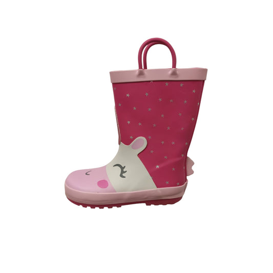Stivaletti bambino Kids Mr. Tiggle Rain Boot Unicorno Gomma Pink R-BOOT-001-036