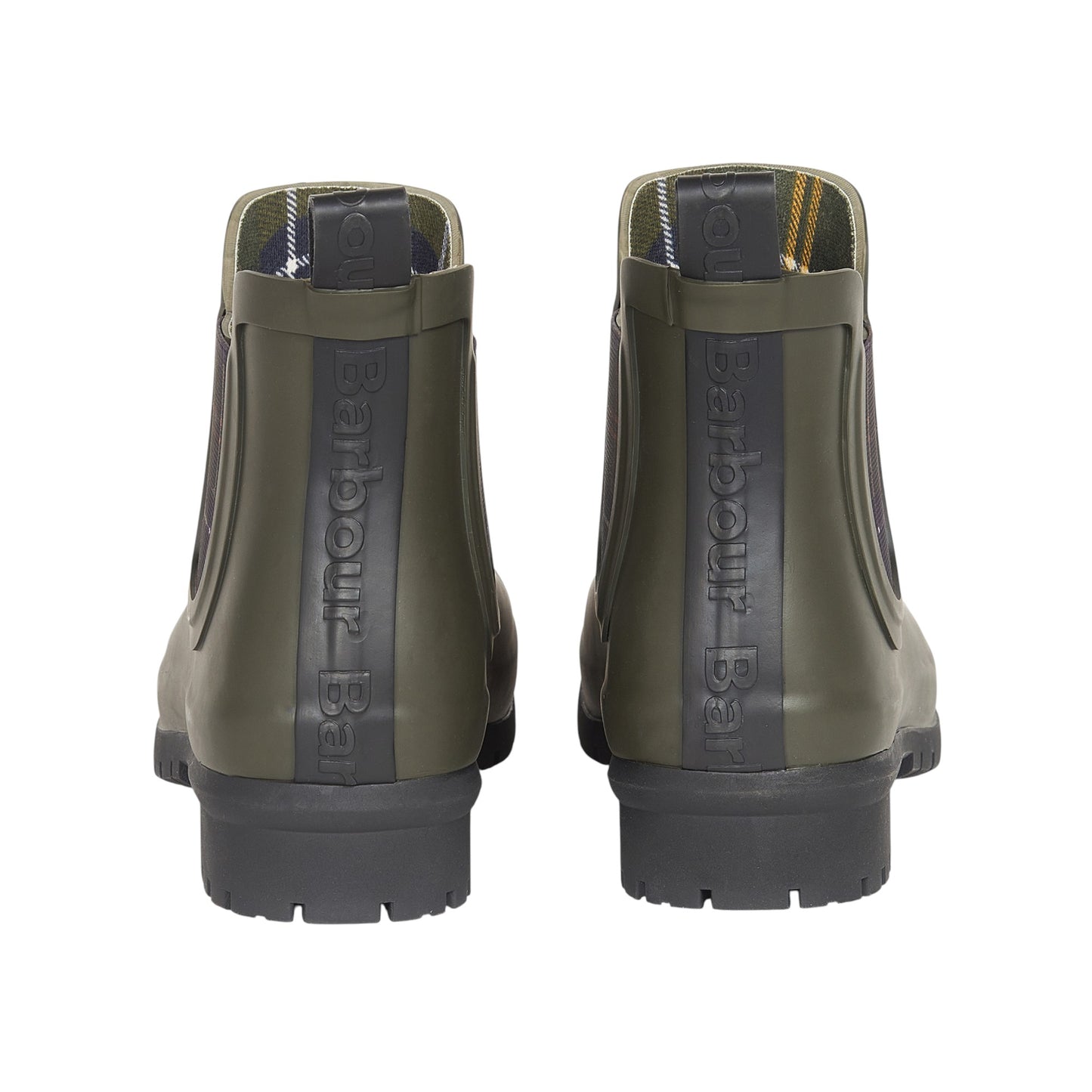 Stivaletti in Gomma Donna Barbour Kingham Wellington Olive LRF0088