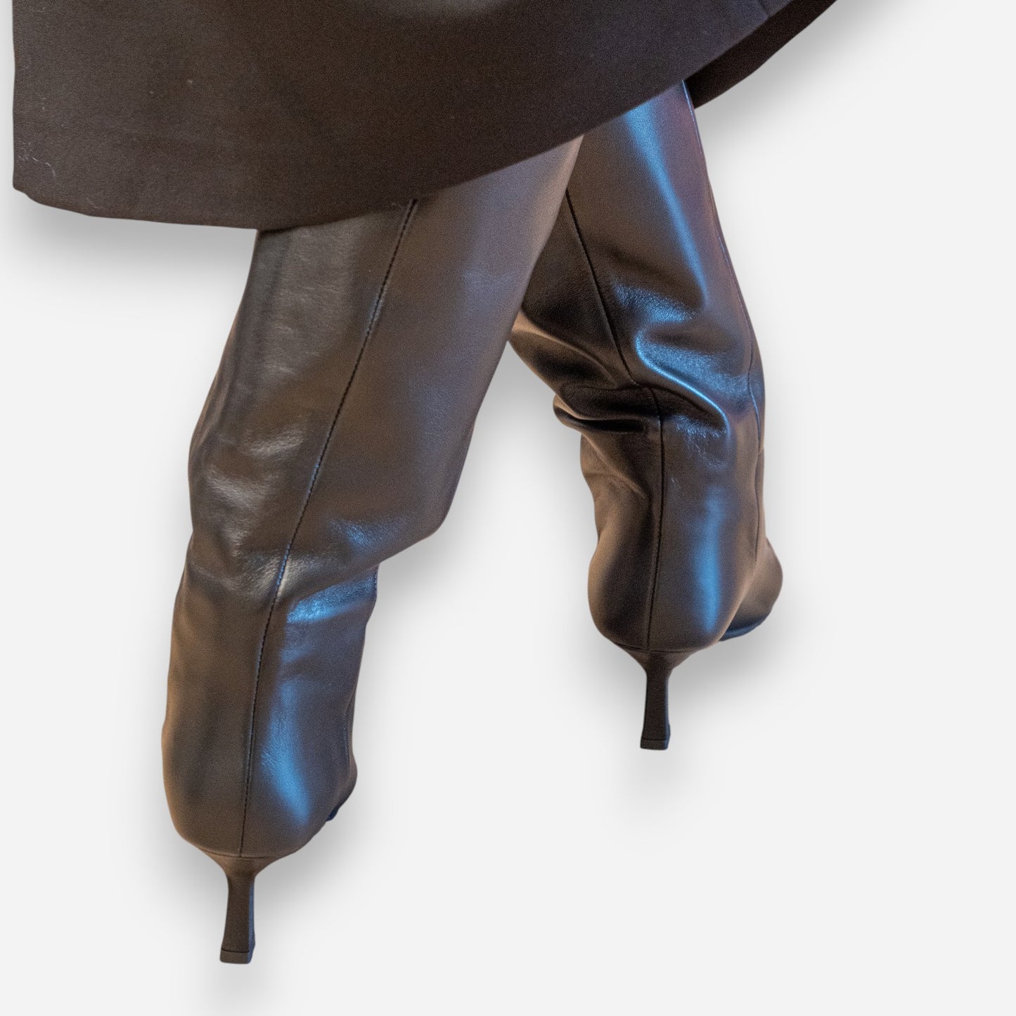 Stivali Donna Eva Picci Nappa Pelle Nero MEDEA