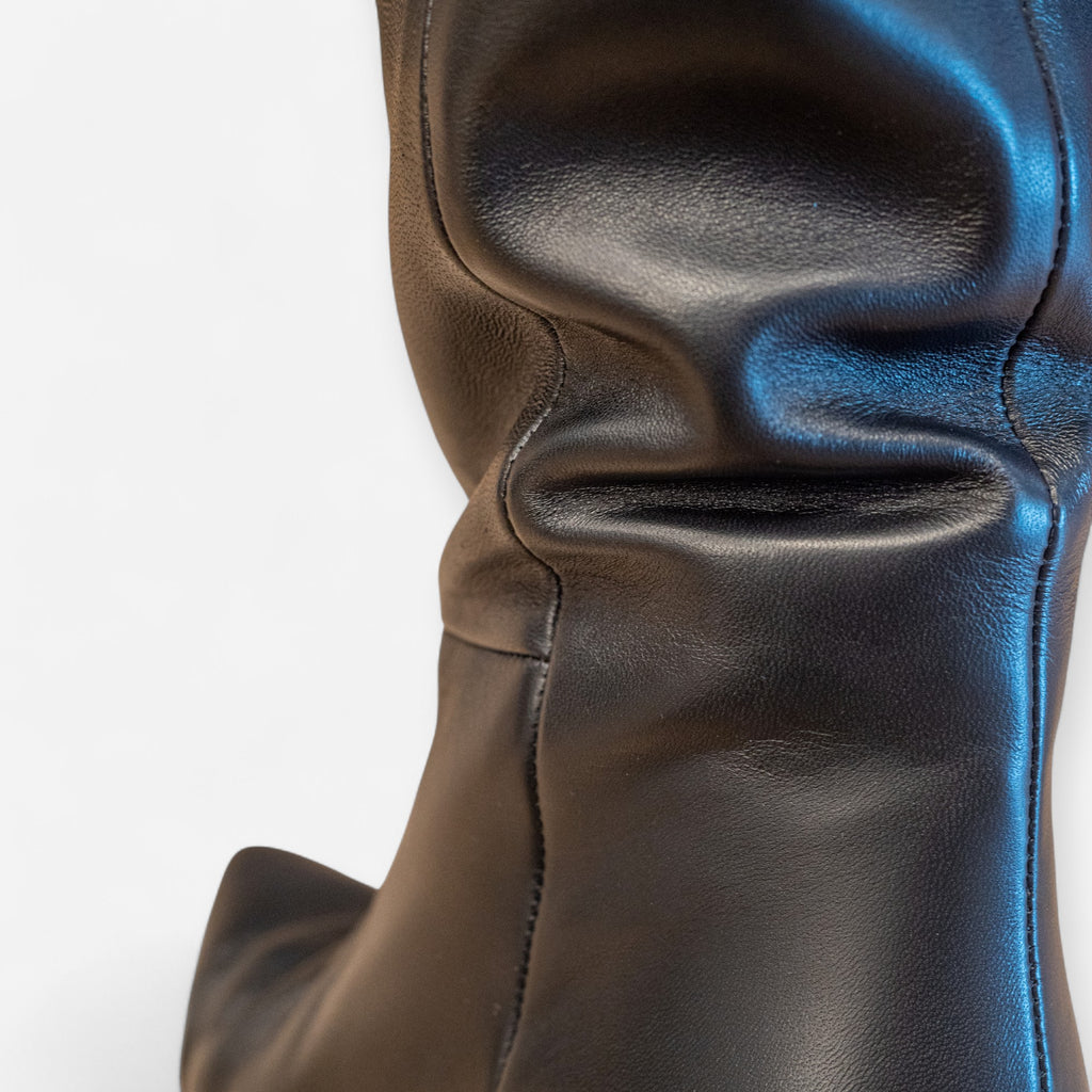 Stivali Donna Eva Picci Nappa Pelle Nero MEDEA