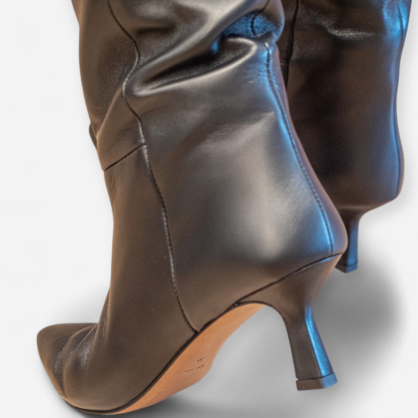 Stivali Donna Eva Picci Nappa Pelle Nero MEDEA