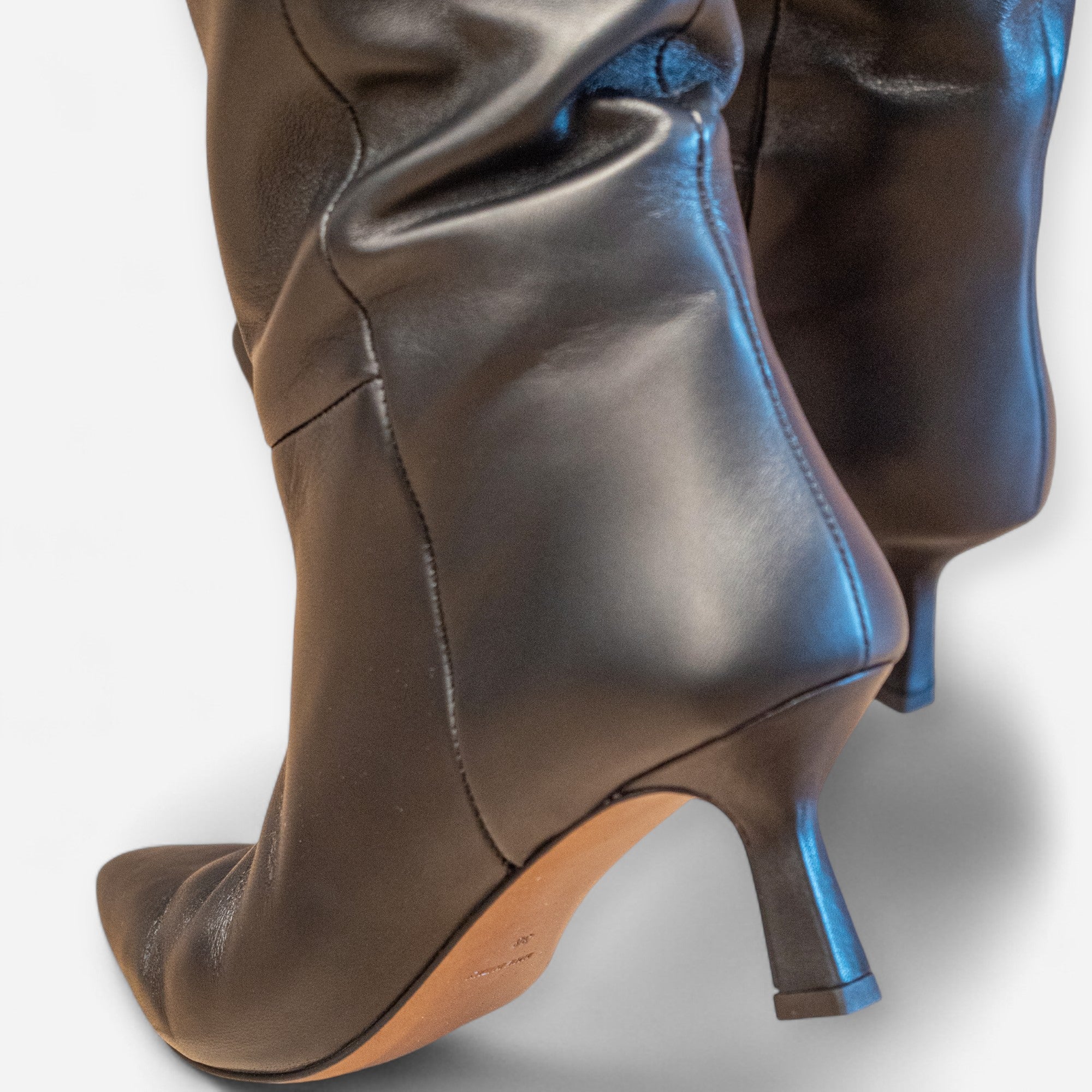 Stivali Donna Eva Picci Nappa Pelle Nero MEDEA