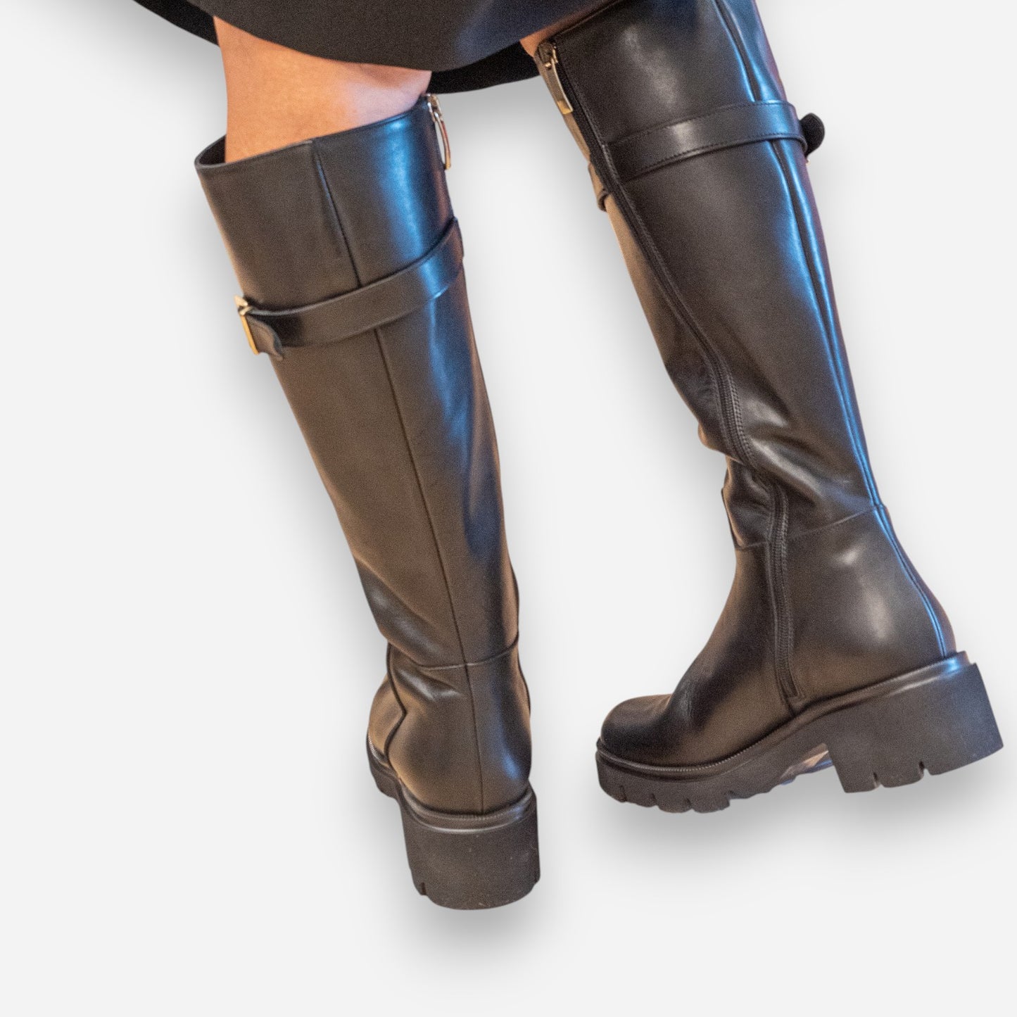 Stivali Donna Gianni Crasto Nature Pelle Nero 7023