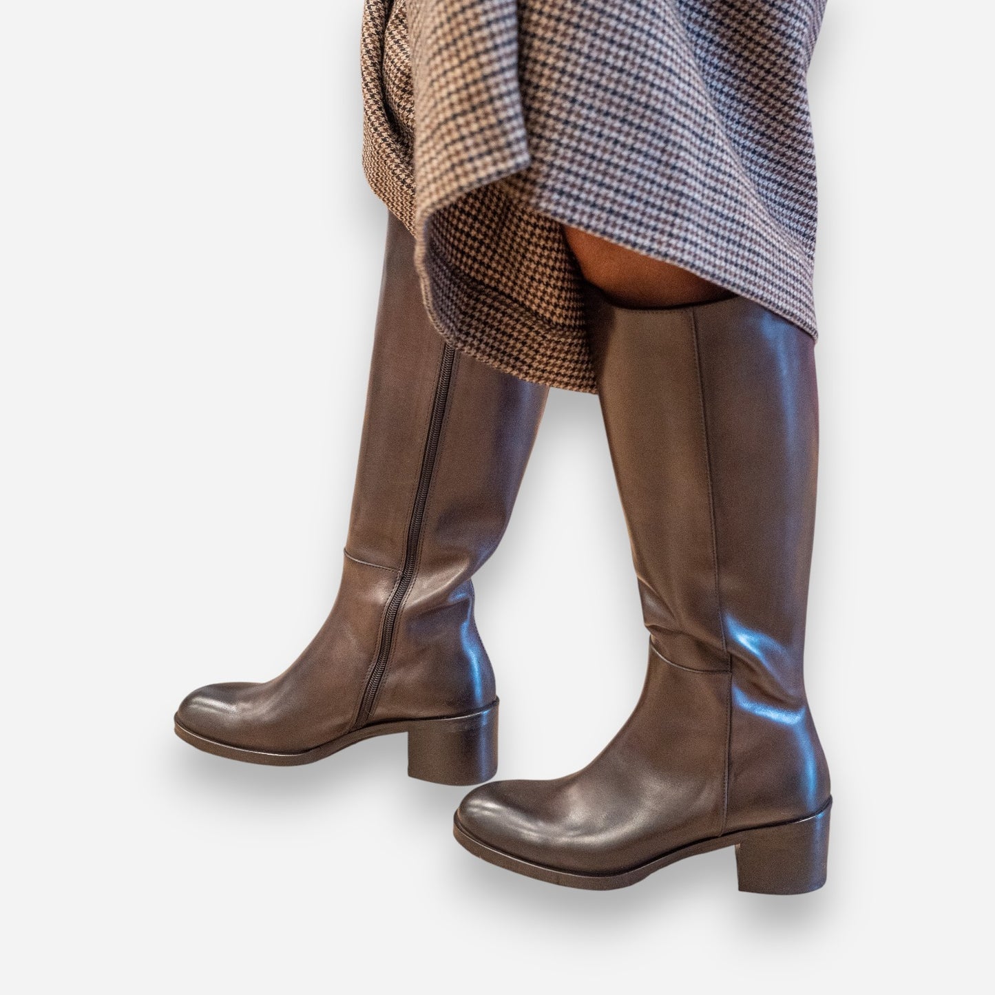 Stivali Donna Gianni Crasto Nature Pelle Testa di Moro 7430