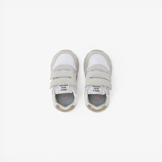 Sun68 Girl's Ally Gold Silver First Step Bianco Z35402F