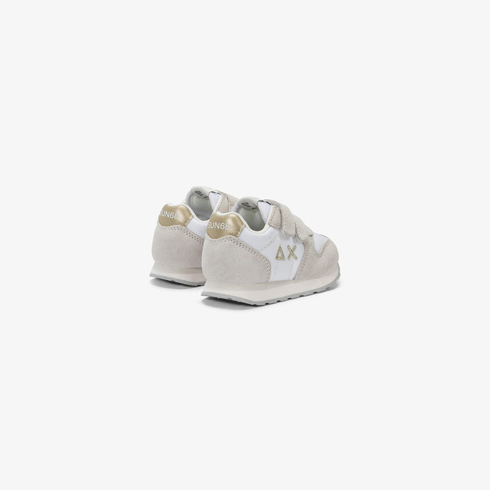  - ["Kids","PE25","Scarpe","Scarpe sportive","Sun68","Toddler"] - Sun68 Girl's Ally Gold Silver First Step Bianco Z35402F - Lupis SRL