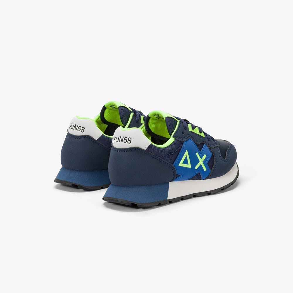'- ["Kids","Nuovo","Scarpe","Scarpe sportive","Sun68"] - Sun68 Boy'S Jaki Fluo Teen Navy Blue - Lupis SRL