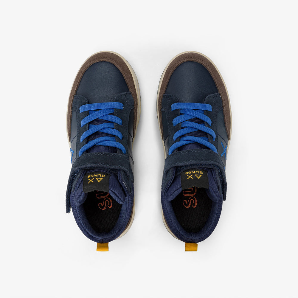 - ["Kids","Nuovo","Scarpe","Scarpe sportive","Sun68"] - Sun68 Boy'S Mid Genius Boy Kid Navy Blue - Lupis SRL