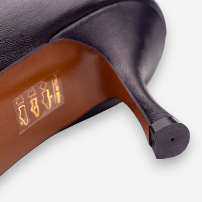 Tronchetti Donna Eva Picci Nappa Pelle Nero AURORA-52