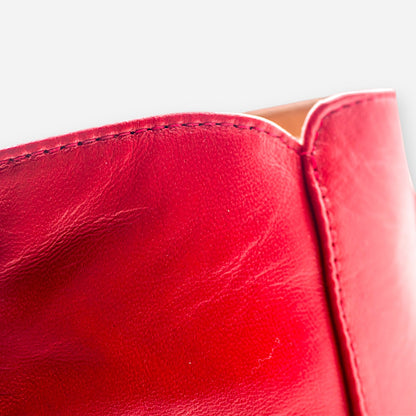 Tronchetti Donna Eva Picci Nappa Pelle Rosso AURORA-52