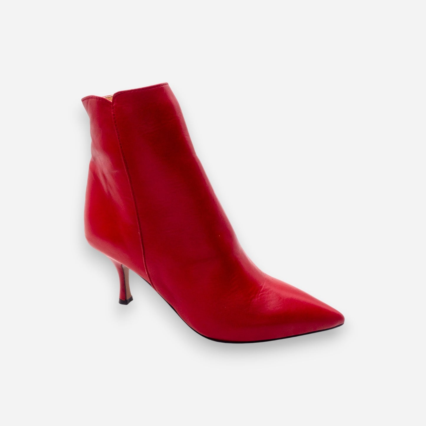 Tronchetti Donna Eva Picci Nappa Pelle Rosso AURORA-52