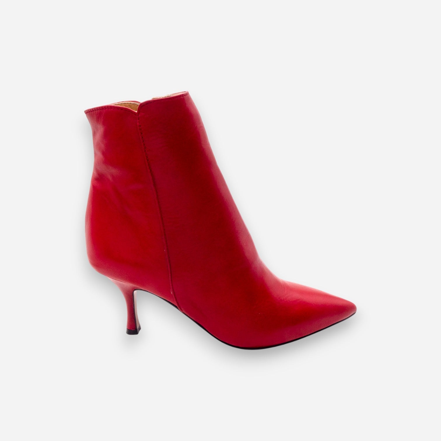 Tronchetti Donna Eva Picci Nappa Pelle Rosso AURORA-52