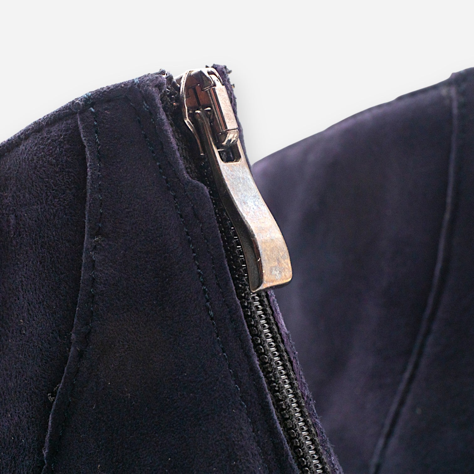 Tronchetto Donna Eva Picci Camoscio Blu AMY