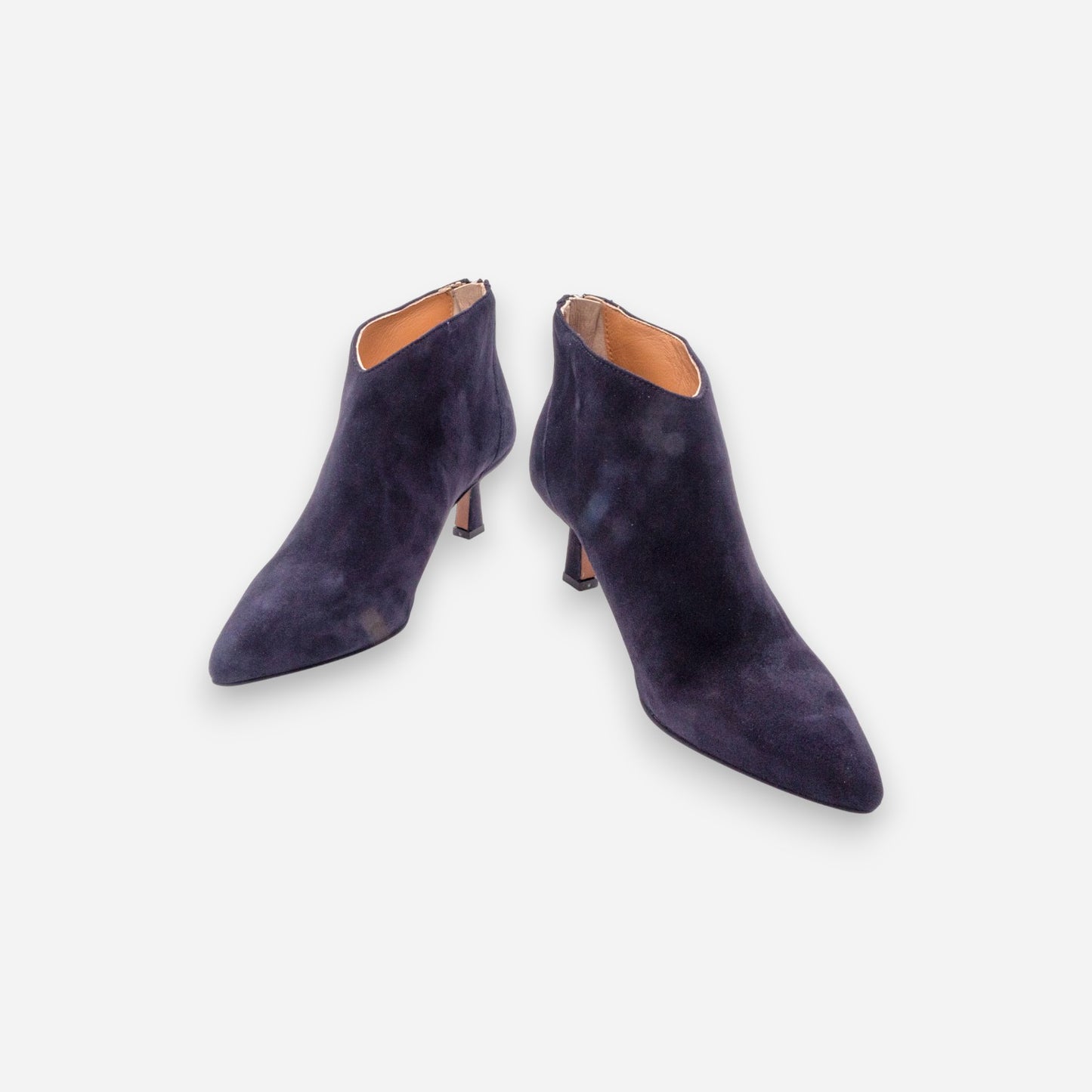 Tronchetto Donna Eva Picci Camoscio Blu AMY