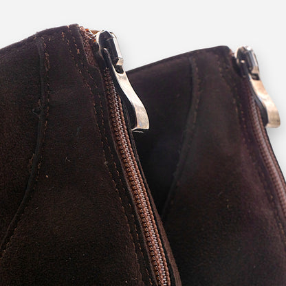 Tronchetto Donna Eva Picci Camoscio Marrone AMY