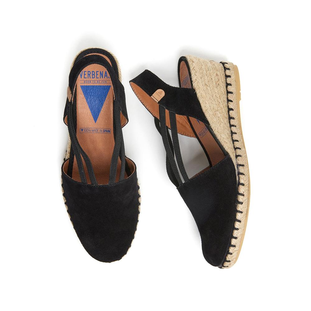 '- ["Campesine","Donna","PE25","Sandali","Scarpe","Scarpe sportive","Verbenas"] - Verbenas Maika Serraje Negro Negro - Lupis SRL