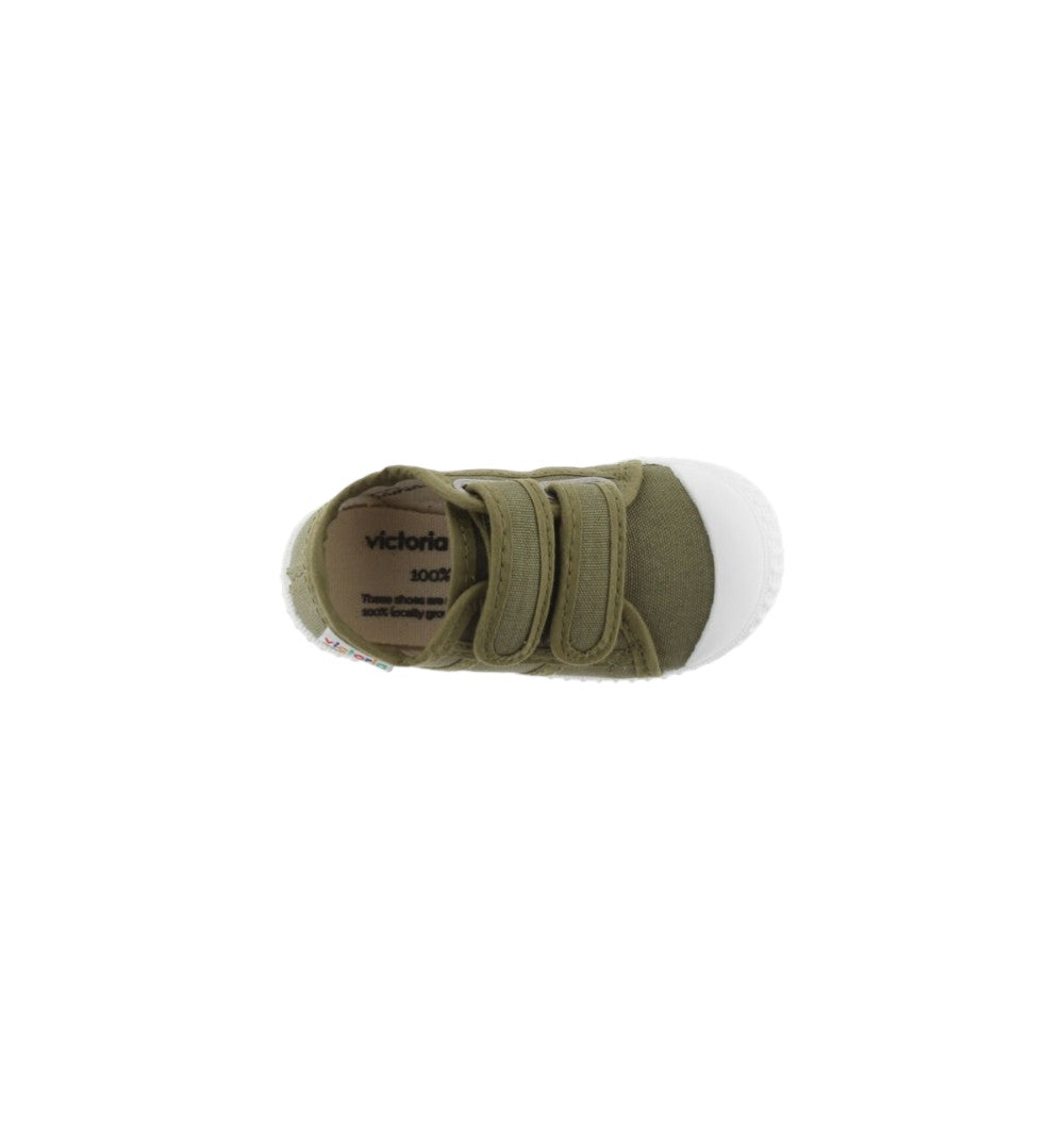 Victoria Kids' Canvas Khaki Basketball Shoes with Straps 136606-65