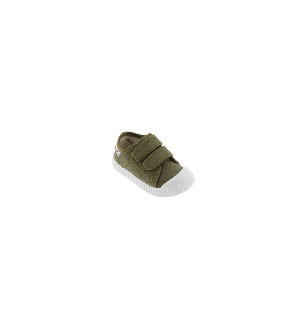 Victoria Kids' Canvas Khaki Basketball Shoes with Straps 136606-65