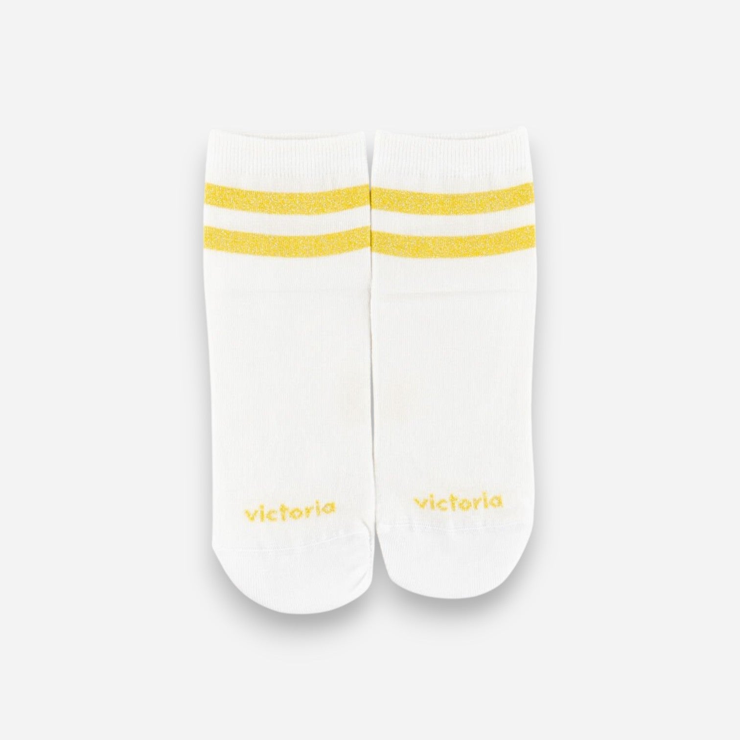 Victoria Calze Donna Barefoot Algodón Rayas Amarillo 9226042-50