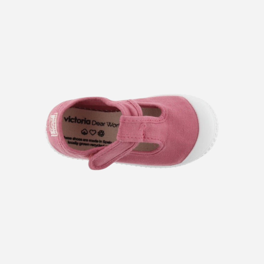 Victoria Kids Tinted Canvas Sandals Drec Raspberry 136625-09