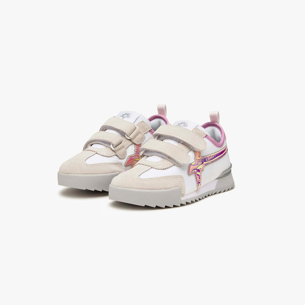 W6YZ - Kids, Scarpe sportive, W6YZ - W6YZ Fly2 Sneaker White Pink Grey - Lupis SRL