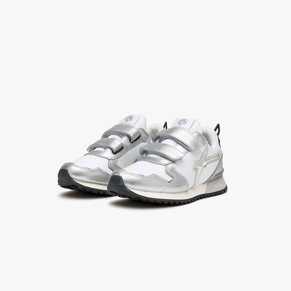 '- ["Kids","Scarpe","Scarpe sportive","W6YZ"] - W6YZ Jet Velour 2013567 Bianco Arg - Lupis SRL