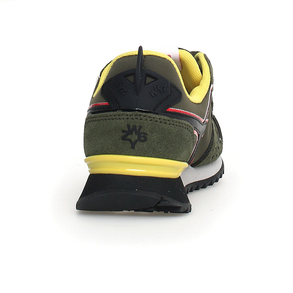 '- ["Kids","Scarpe","Scarpe sportive","W6YZ"] - W6YZ Jet Vl J Suede Solid Nylon Militare Nero Red - Lupis SRL