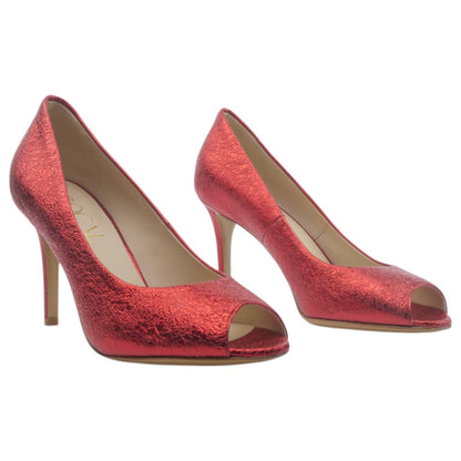 '- ["Artigianato","Donna","D\u00e9collet\u00e9","Scarpe","Tacco","Zocal"] - Zocal 21235 Rosso Aperta in Punta 80 - Lupis SRL