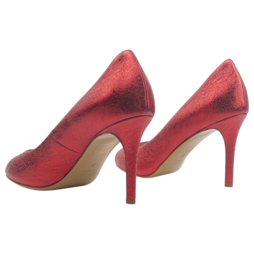 '- ["Artigianato","Donna","D\u00e9collet\u00e9","Scarpe","Tacco","Zocal"] - Zocal 21235 Rosso Aperta in Punta 80 - Lupis SRL
