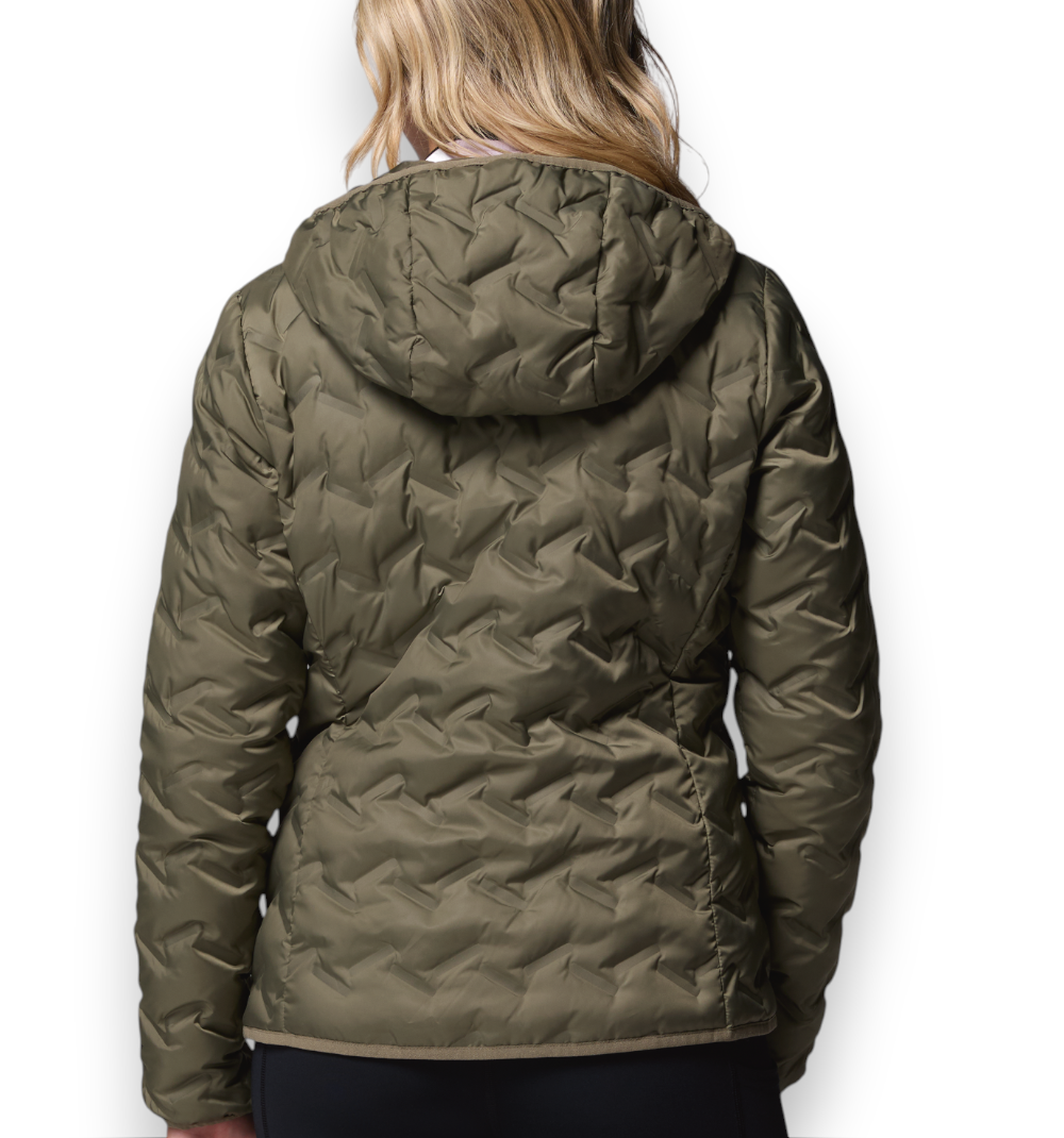 Columbia Sportswear Delta Ridge II Down Hooded Jacket Stone Green W - immagine 3