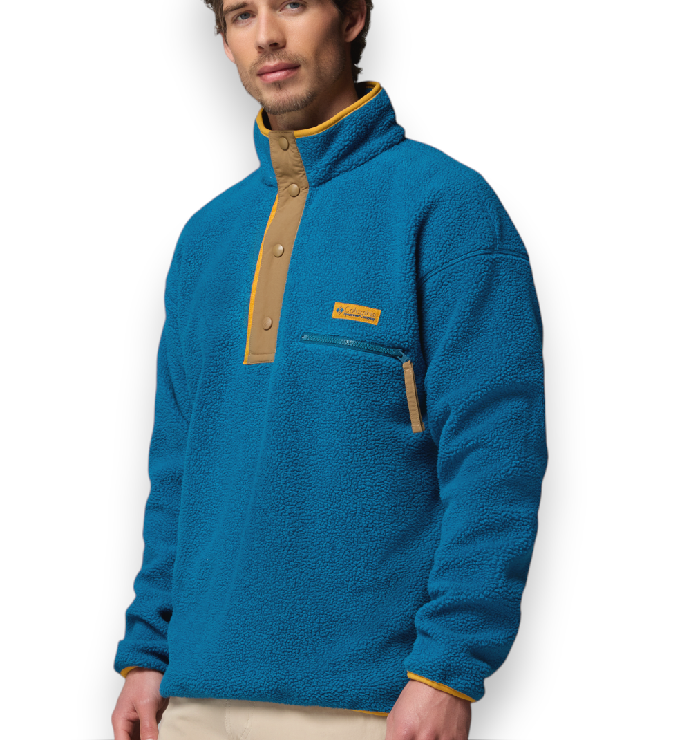 Columbia Sportswear Helvetia II Half Snap Fleece Phoenix Blue M - immagine 2