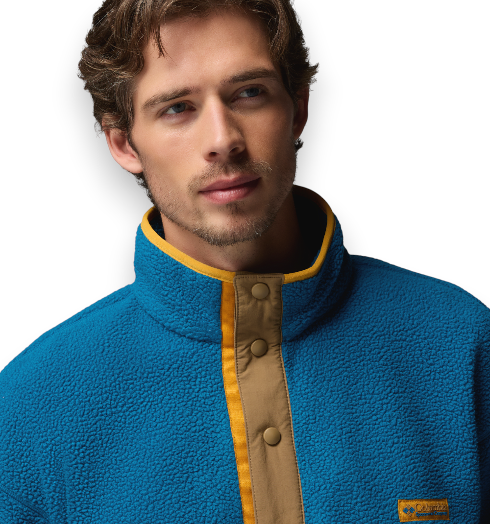 Columbia Sportswear Helvetia II Half Snap Fleece Phoenix Blue M