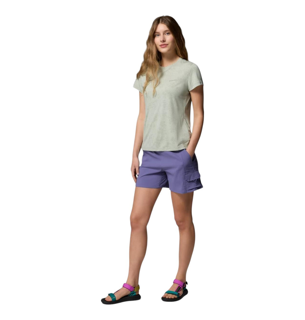 Columbia Sportswear Women's T-Shirt Bluebird Canyon II SS Crew Safari Florage 2164482