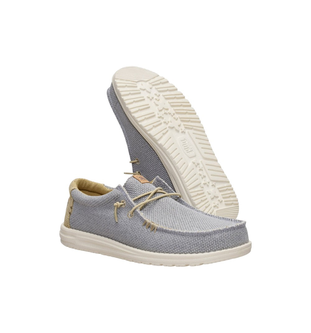 HEYDUDE Slip-On Unisex Wally Braided Flannel Grey 40003-1YF