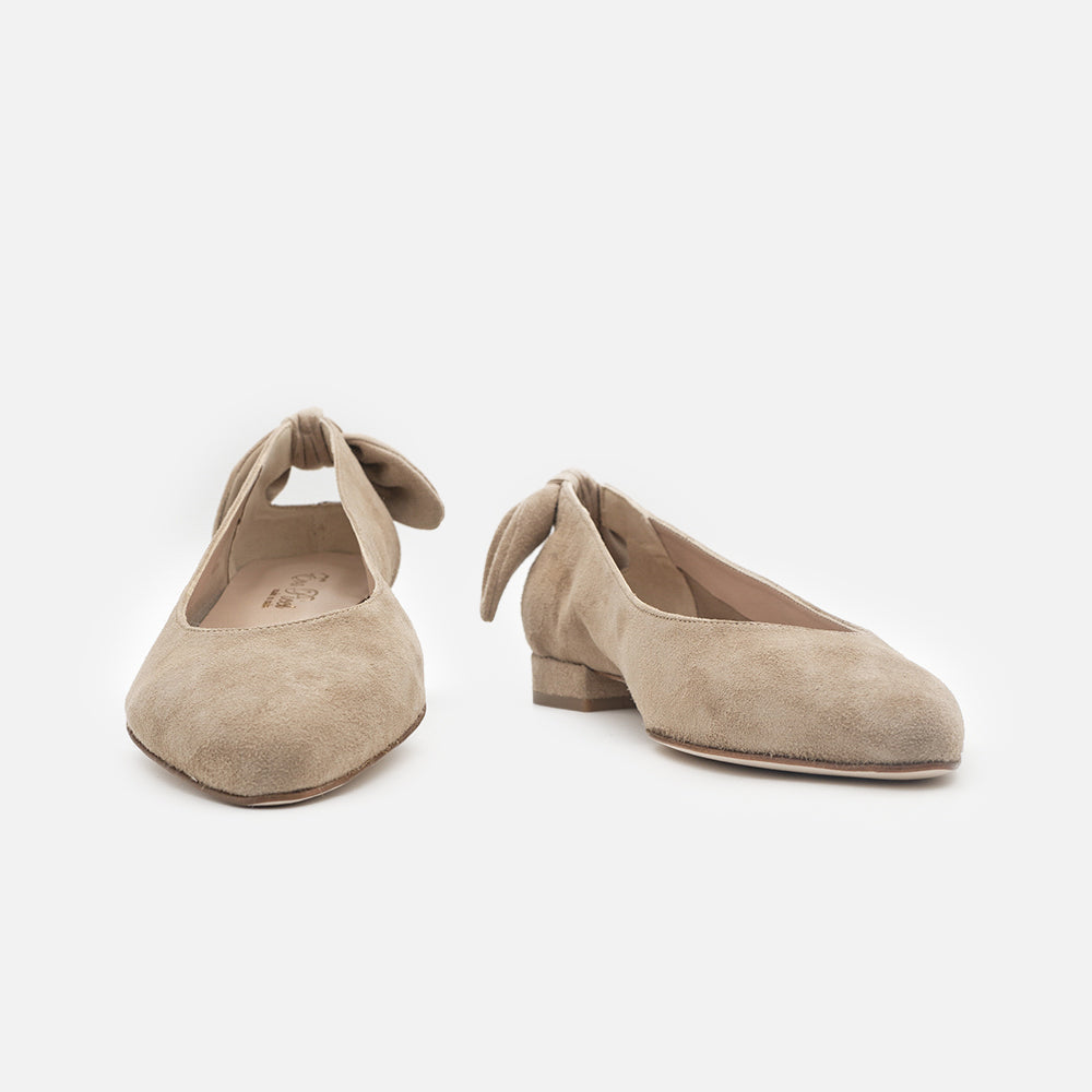 '- ["Artigianato","Ballerine","Donna","Eva Picci","Scarpe"] - Ballerine Da Donna Eva Picci 1169 Ballerina Camoscio Beige - Lupis SRL