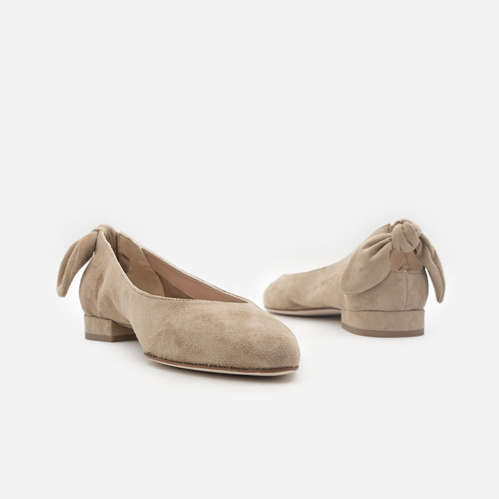 '- ["Artigianato","Ballerine","Donna","Eva Picci","Scarpe"] - Ballerine Da Donna Eva Picci 1169 Ballerina Camoscio Beige - Lupis SRL