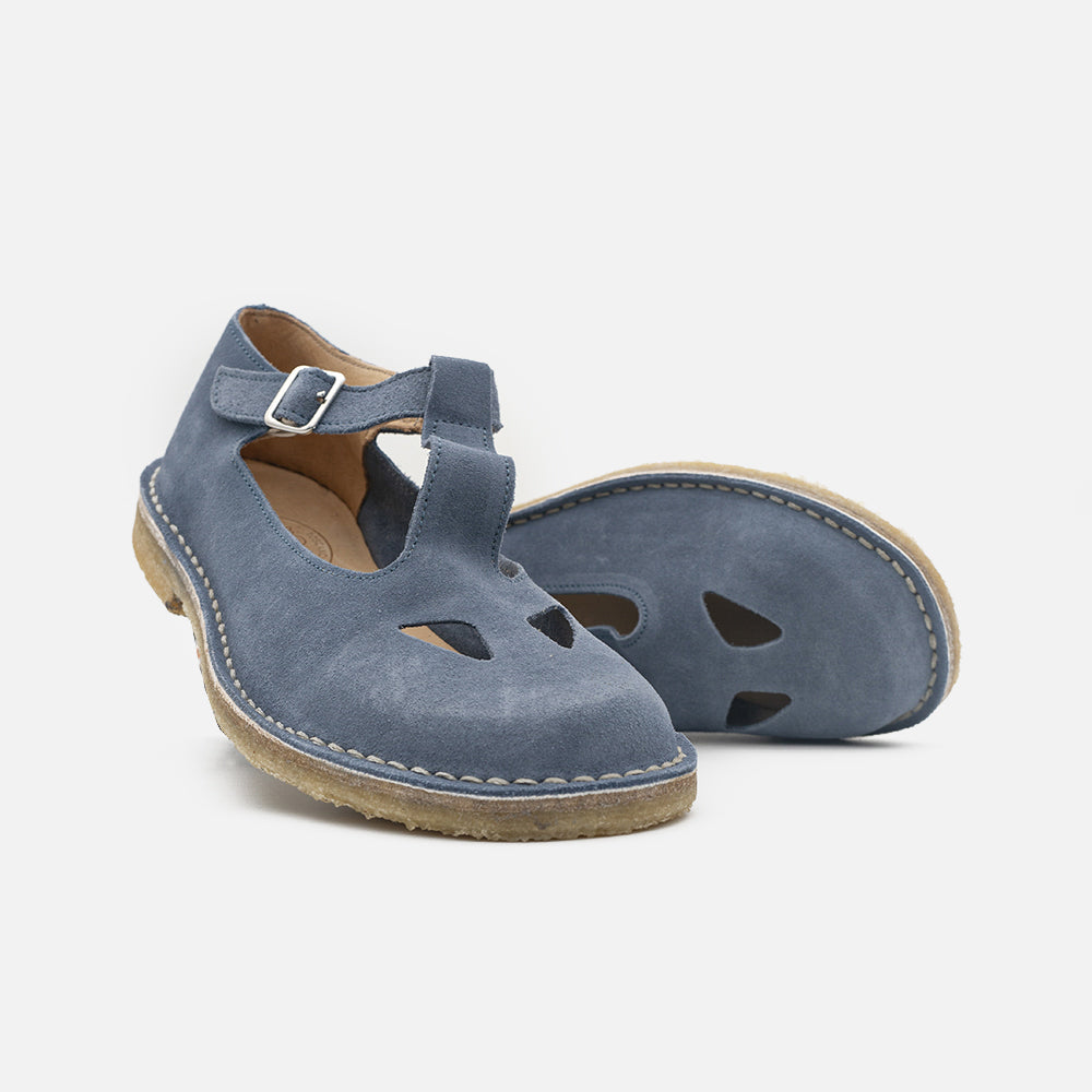 '- ["Artigianato","Donna","Manufatto Toscano Vinci","Sandali Eleganti","Scarpe"] - Manufatto Toscano Vinci 3 Velour Indaco Sfod. - Lupis SRL