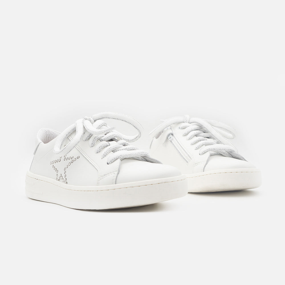 '- ["Artigianato","Dianetti","Donna","Kids","Scarpe","Scarpe sportive"] - Dianetti 1400S Nappa Bianca Fod. Bianca Taiwan 3085 - Lupis SRL