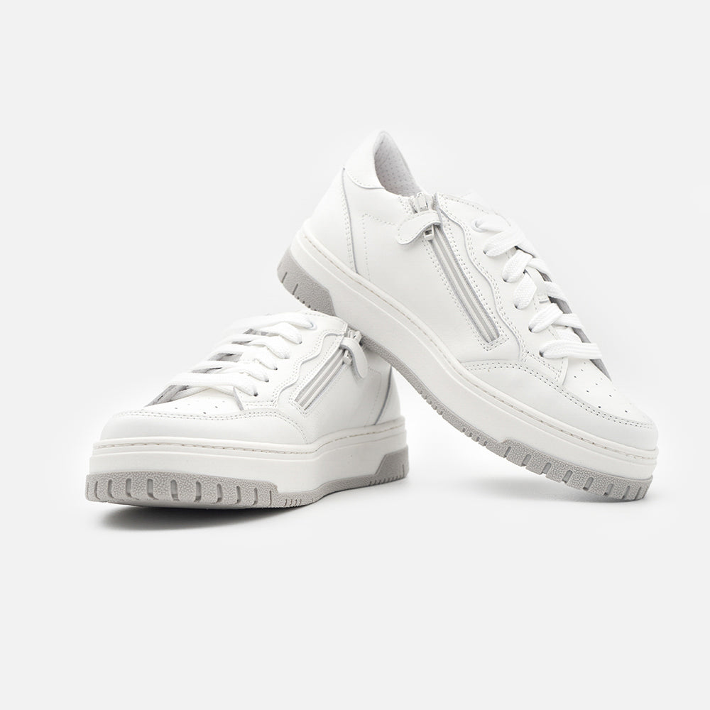 '- ["Artigianato","Dianetti","Donna","Kids","Scarpe","Scarpe sportive"] - Dianetti 1477 Nappa Bianca Fod. Bianca Taiwan 3167 - Lupis SRL