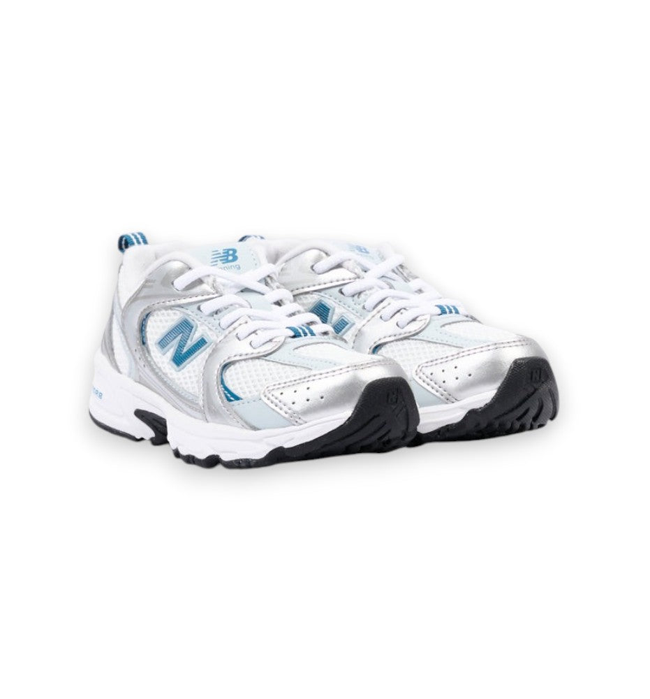 New Balance Kids Lifestyle Silver Metallic Streamsong Synthetic Textile P5307TI