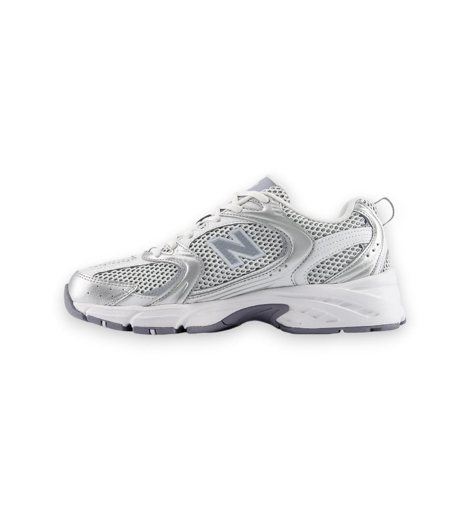 New Balance Lifestyle Unisex Synthetic-Mesh Grey Matter Silver Met U530KLA