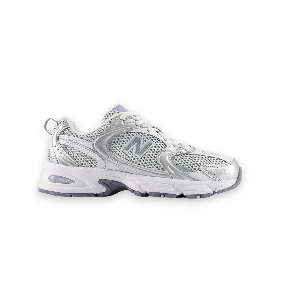 New Balance Lifestyle Unisex Synthetic-Mesh Grey Matter Silver Met U530KLA
