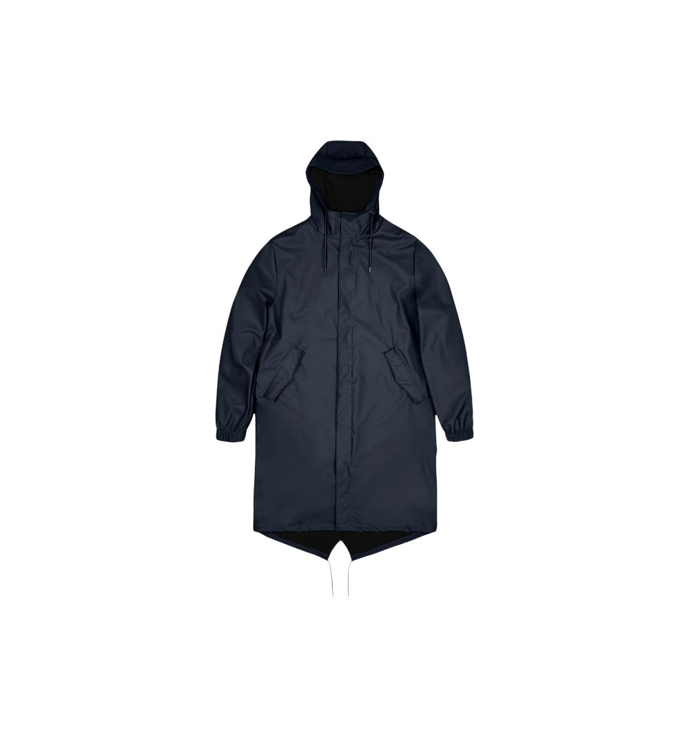 Rains Unisex Fishtail Parka Navy 18140-NAV