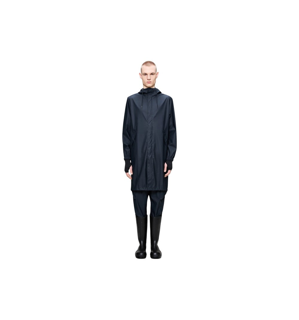Rains Unisex Fishtail Parka Navy 18140-NAV