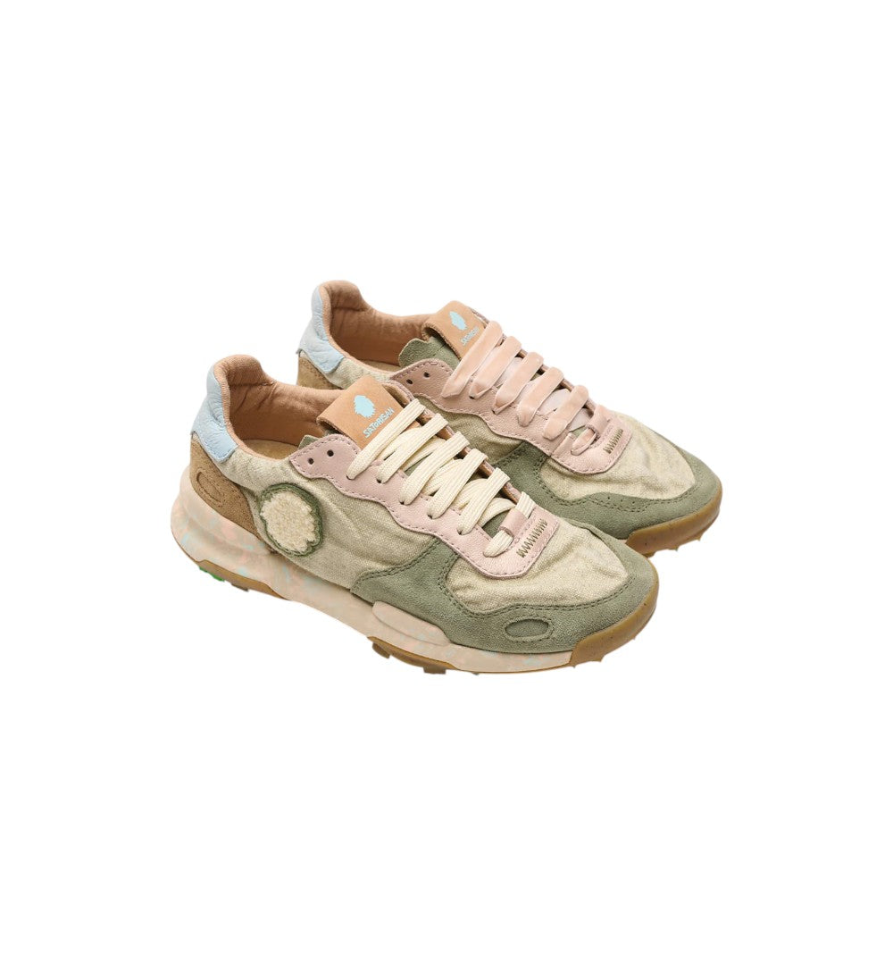 Satorisan Women's Shoes Chacrona Linen Urbanite Green W 110108A